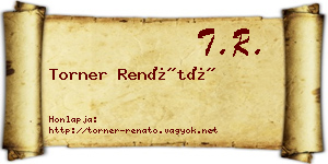 Torner Renátó névjegykártya