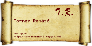 Torner Renátó névjegykártya